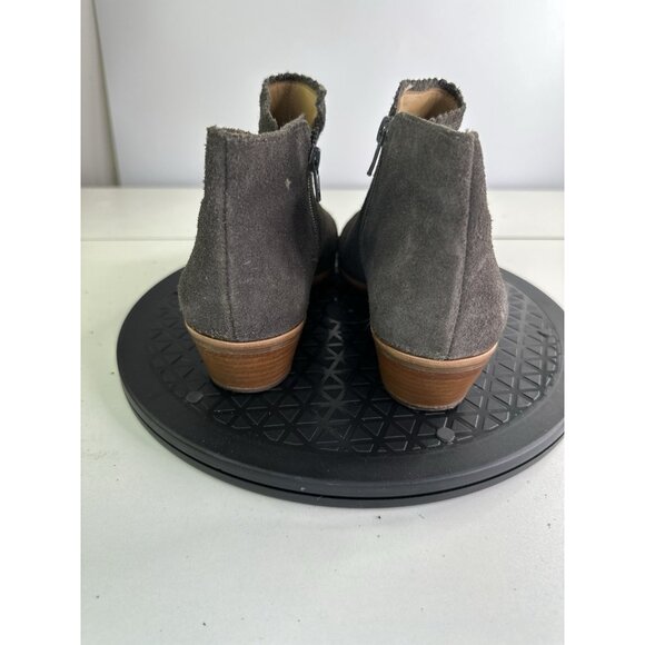 Jack Rogers Suede Slip On Ankle Booties - Gray - Size 8 M - Picture 3 of 9